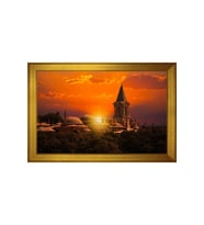 Topkapı Sarayı Motifli Kanvas Tablo 80 x 110 cm Gold Çerçeve