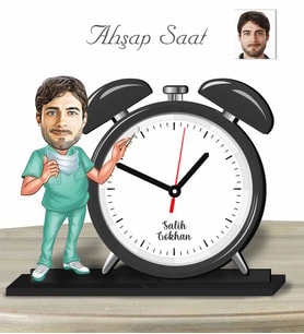 Kişiye Özel Ahşap Saat-Cerrah Doktor Erkek-1