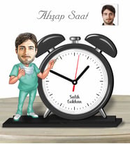 Kişiye Özel Ahşap Saat-Cerrah Doktor Erkek-1