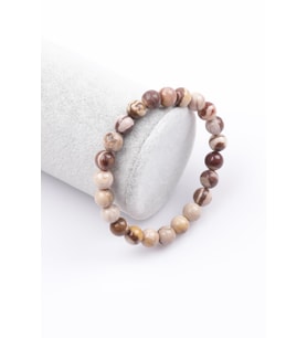 Leopard Skin Jasper Doğal Taş Bileklik 8 mm Küre Kesim