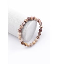 Leopard Skin Jasper Doğal Taş Bileklik 8 mm Küre Kesim