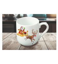 Yılbaşı  Baskılı Oval Kupa