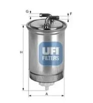 UFI 2443500 Yakit Filtresi 16901S6FE01 16901S6FE02