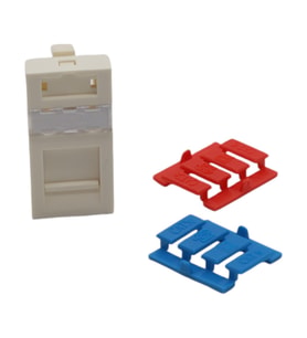 FACE PLATE 22,5 X 45 1711349-1 (10 'LU PAKET) (Beyaz)