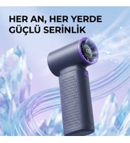 Yüksek Hızlı Soğutucu Mini Fan, Dijital Ekranlı ve Ayarlanabilir El Vantilatörü