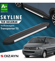 S-Dizayn VW Transporter T5 Kısa Şase Skyline Aluminyum Yan Basamak 213 Cm 2003-2015 A+ Kalite