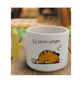 Sarıt Kulp Ep Isterim Yatayım Latte Fincan Modelleri