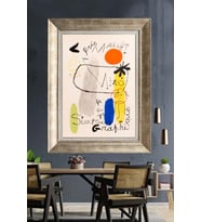 Tablore Joan Miro Galerie Maeght Soyut Sanat Çerçeveli Kanvas Tablo Modern Duvar Dekoru