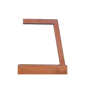 Corten L Şeklinde Su Perdesi