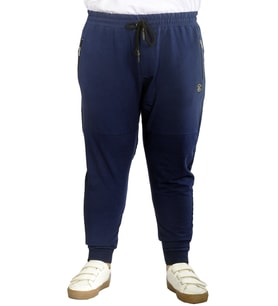 Mode XL Büyük Beden Eşofman Altı DarPaça Zippered 22501 İndigo