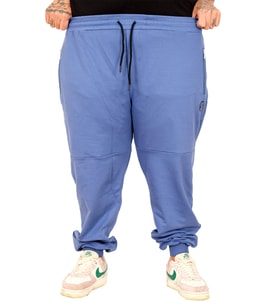Mode XL Büyük Beden Eşofman Altı DarPaça Zippered 22501 İndigo