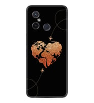 Xiaomi Redmi 12C Kılıf Silikon Desen Özel Seri Plane Heart 1721