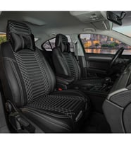 Kia Stonic Deri Lüks Oto Koltuk Kılıfı Ön/Arka Set