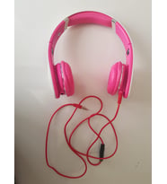 Monster  By Dr. CH-4 Kulaküstü Küçük Boy Tak-Çıkar Kablolu Kulaklık (Pembe)