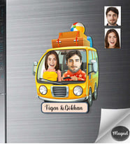 Kişiye Özel Sevgili Ahşap Magnet -15