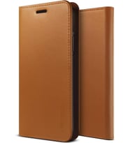 VRS Design İPhone X ile Uyumlu Genuine Leather Kılıf Brown