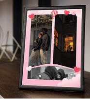 Kişiye Özel 3 Fotoğraf Baskılı Sevgiliye Özel 21x30 Fotoğraf Çerçevesi