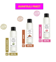 Beyaz Zambak +Tarçın + Kiraz Çiçeği Kolonyası 400 ml – Ferahlatıcı ve Zarif