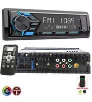 MEGAVOX MGX-X600 DSP Oto Teyp 4X60 Watt Bluetooth Mobil Aplikasyon Usb Fm Aux 7 Renk Ekranlı