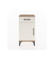Arges Komodin Tek Raflı Tek Çekmeceli Tek Kapaklı 44x30x80 Çam-Aytaşı