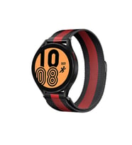 Watch 20mm Metal Mıknatıslı Kordon (saat Değildir) - Siyah-kırmızı