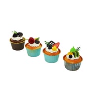 Buzdolabı Magneti - Mini Muffin Tasarımlı - Karışık Model