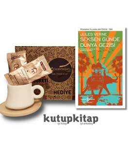 Kutupkitap Bambu Fincan Türk Kahvesi Kişiye Özel Not Seksen Günde Dünya Gezisi Jules Verne Kitap Hediye Seti