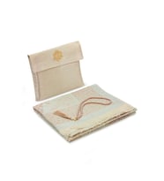 Hediyelik Şantuk Çantalı, Tesbihli, Çeyizlik Seccade Seti - Gold