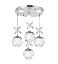 Eray Aydınlatma 2560-3+1 4lü Krom Sarkıt Led Avize