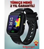 Onkatech X23 Sim Kartlı Konum Takibi Özellikli Akıllı Çocuk Saati (Pembe)