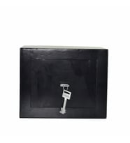 Anahtarlı Ev Ofis Kasası Çelik Kasa 30x19x27 Cm (Siyah)