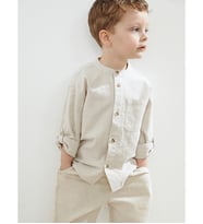 LCW Kids Gri Hakim Yaka Poplin Erkek Çocuk Gömlek