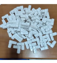 12 ADET  Sineklik Köşe Takozu Pvc Pimapen Sineklik Profil Köşe Birleştirme Plastiği 17 Mm X 25 Mm