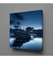DENİZ KAYALAR KANVAS TABLO 160x160cm