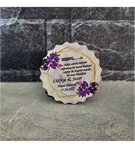 Nikah Hatırası Ahşap Magnet
