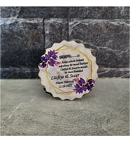 Nikah Hatırası Ahşap Magnet