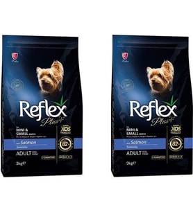 Reflex Plus Küçük Mini Irk Somonlu Yetişkin Köpek Maması 3 Kg 2 Adet