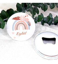 15 Adet Gokkuşak Baskılı Kız Bebek Açacak Magnet Hediyelik-