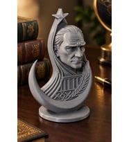Ay Yıldızlı Atatürk Dekoratif Mini Biblo