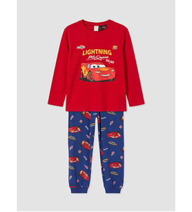 LCW Kids Kırmızı Cars Baskılı Erkek Çocuk Pijama Takımı