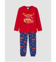 LCW Kids Kırmızı Cars Baskılı Erkek Çocuk Pijama Takımı
