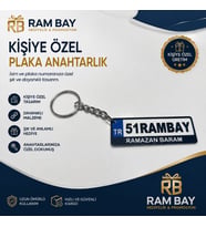 Plakalı Anahtarlık 3D Kişiye Özel
