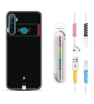 Realme 5i 5 Pro 6i 7 Pro 8 Kılıf Kablo Koruma Spiral Silikon My Love 1402