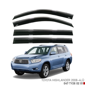 Toyota Highlander Kromlu Cam Rüzgarlığı Niken 2008-2014 Arası