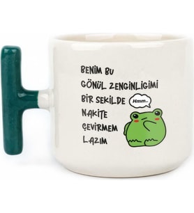 Tanem Nakite Çevirmem Lazım Tasarımlı Baskılı T Kupa Bardak