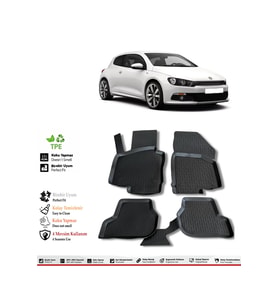 Volkswagen Scirocco 2012 Model 4D Havuzlu Paspas