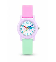 Denizkızı Desenli Lila Kız Çocuk Kol Saati Analog Saat ST-304412