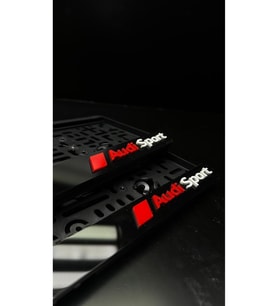 5D LÜX AUDİ SPORT KABARTMA TAKMATİK PLEKSİ PLAKALIK