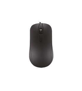 Kablolu USB Optik Mouse Ergonomik Tasarım Ofis Ve Masaüstü Uyumlu (Siyah)