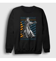 Presmono Unisex Siyah Rudeus Greyrat Mushoku Tensei Sweatshirt 551208tt